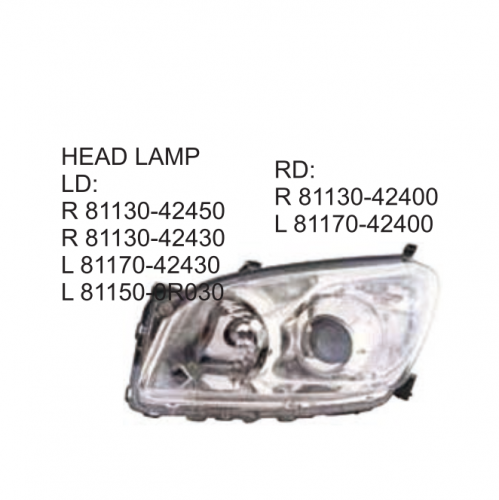 Toyota RAV4 2008-2009 Head lamp 81130-42450 81130-42430 81130-42400 81170-42400 81170-42430 81150-0R030