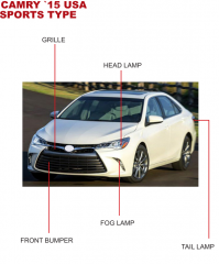 Toyota Camry USA SPORT Type 2015 Tail lamp