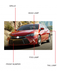 Toyota Camry USA Type 2015 Fog lamp